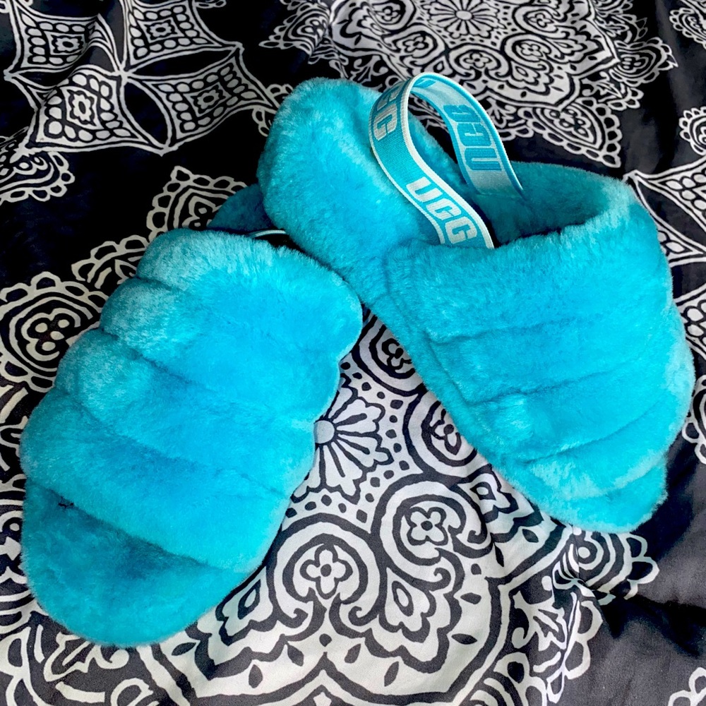 UGGS Slides (Aqua)